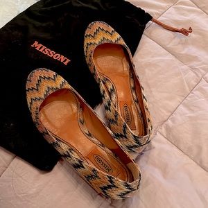 Missoni ICONIC chevron flats 38